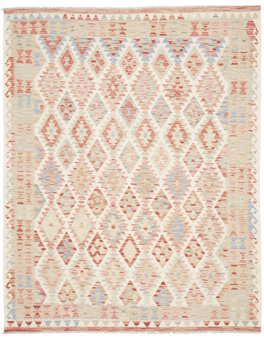 Tappeto Kilim Afghanistan 161x202 Crema Beige T