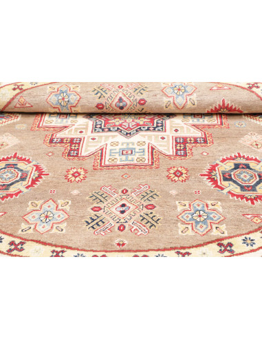 Rug Kazak Afghanistan 239x234 Taupe Cream