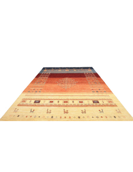 Rug Siva Pakistan 270x362 Navy Blue Burgundy