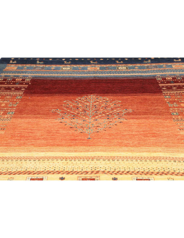 Rug Siva Pakistan 270x362 Navy Blue Burgundy