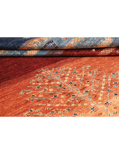 Rug Siva Pakistan 270x362 Navy Blue Burgundy