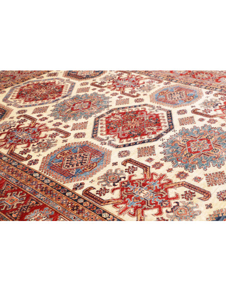 Rug Kazak Fine Pakistan 268x363 Cream Red