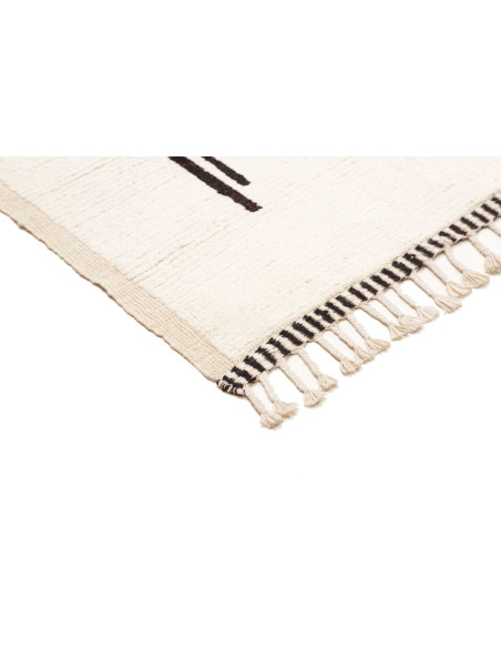 Rug Berber Pakistan 130x181 Cream Bla