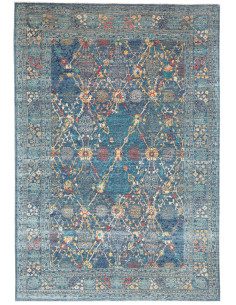 Rug Shahi Fine Pakistan 202x297 Teal Blue Gold