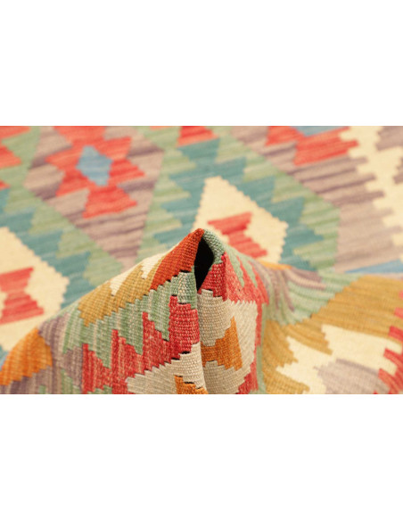 Rug Kilim Afghanistan 81x294 Multi-color Coral