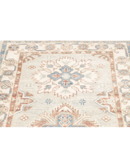Rug Kazak Afghanistan 79x387 Muted Blue Brick R