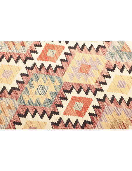 Tappeto Kilim Afghanistan giallo marrone 103x196