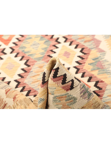Tappeto Kilim Afghanistan giallo marrone 103x196