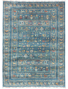 Rug Rubin Pakistan 170x230 Petrol Blue Multicol