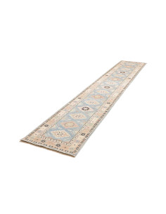 Rug Kazak Afghanistan 65x362 Sky Blue Cream 2