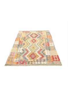 Tappeto Kilim Afghanistan beige bianco 129x182 2