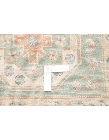 Tappeto Kazak Afghanistan 83x354 Azzurro Tenue
