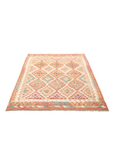 Rug Kilim Afghanistan brown yellow 127x183 2