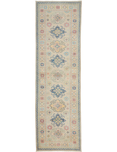 Tappeto Kazak Afghanistan 83x292 Beige Crema Bl