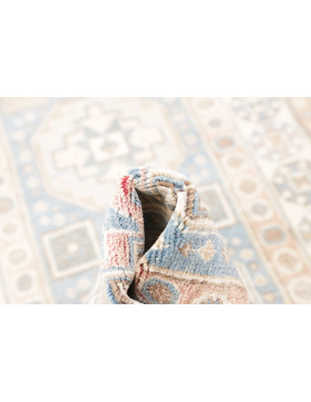Rug Kazak Afghanistan 83x586 Light Blue Cream
