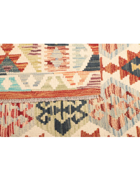 Rug Kilim Afghanistan yellow sky blue 130x185