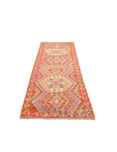 Rug Kilim Afghanistan 85x298 Terracotta Coral 2
