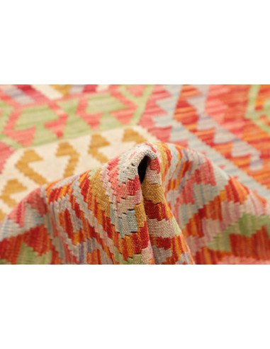 Rug Kilim Afghanistan 85x298 Terracotta Coral