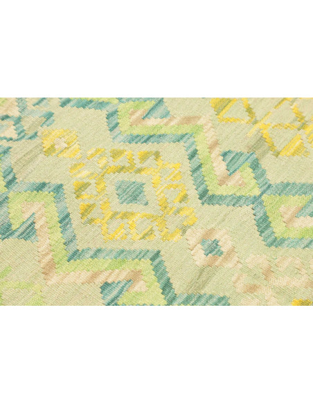 Rug Kilim Afghanistan 76x235 Mint Green Turquoi