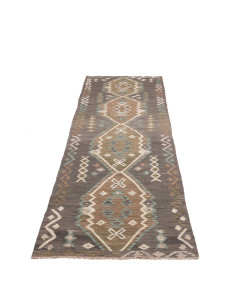 Tappeto Kilim Afghanistan 79x304 Grigio Scuro M 2
