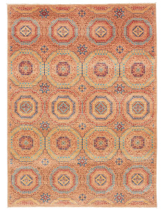 Rug Mamlouk Pakistan 149x207 Terracotta Blue Go