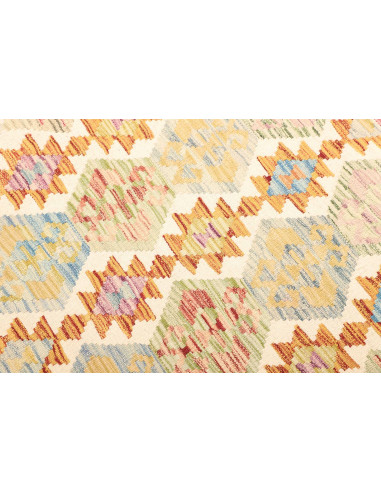 Tappeto Kilim Afghanistan giallo arancione 129x184