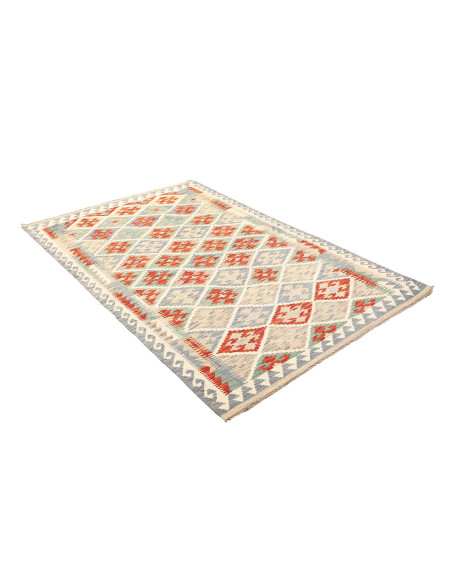 Rug Kilim Afghanistan white 125x192