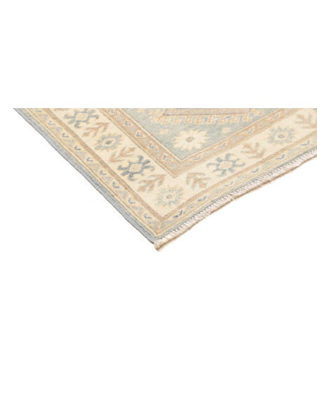 Tappeto Kazak Afghanistan 88x352 Blu Cielo Tenu