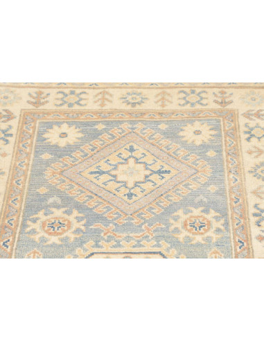 Tappeto Kazak Afghanistan 88x352 Blu Cielo Tenu