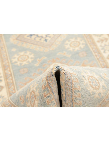 Rug Kazak Afghanistan 88x352 Pale Sky Blue Crea