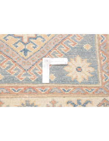 Tappeto Kazak Afghanistan 88x352 Blu Cielo Tenu