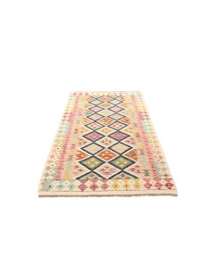 Tappeto Kilim Afghanistan giallo azzurro 104x188 2