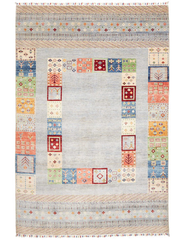 Tappeto Siva Pakistan 205x301 Celeste Chiaro Bl