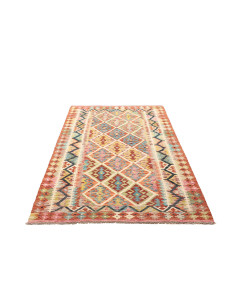 Tappeto Kilim Afghanistan giallo azzurro 123x192 2