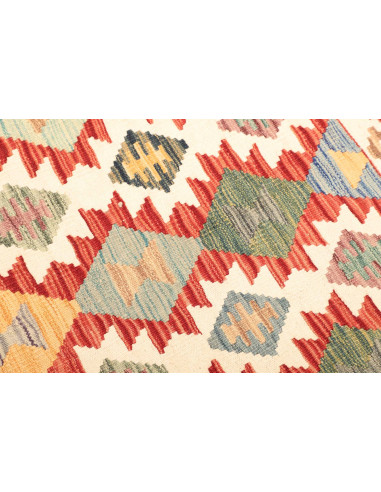 Tappeto Kilim Afghanistan giallo rosso 123x176