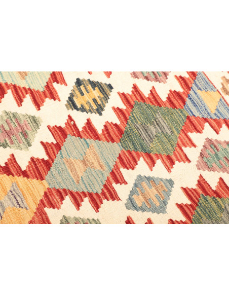 Rug Kilim Afghanistan yellow red 123x176