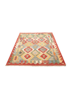 Tappeto Kilim Afghanistan marrone giallo 122x166 2