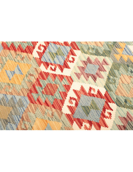 Tappeto Kilim Afghanistan marrone giallo 122x166