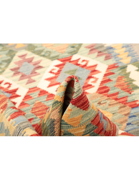 Tappeto Kilim Afghanistan marrone giallo 122x166