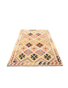 Tappeto Kilim Afghanistan giallo arancione 120x197 2