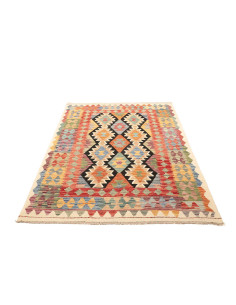 Tappeto Kilim Afghanistan marrone arancione 129x176 2