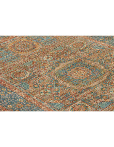 Rug Mamlouk Pakistan 99x153 Petrol Blue Rust Go