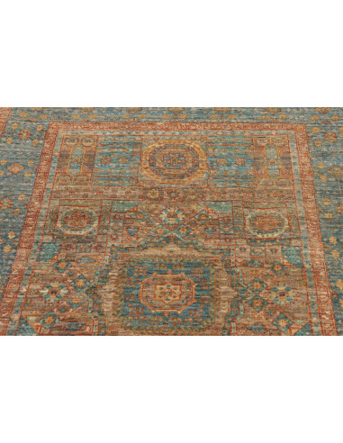 Rug Mamlouk Pakistan 99x153 Petrol Blue Rust Go