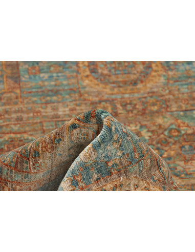 Rug Mamlouk Pakistan 99x153 Petrol Blue Rust Go