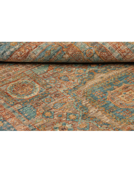 Rug Mamlouk Pakistan 99x153 Petrol Blue Rust Go