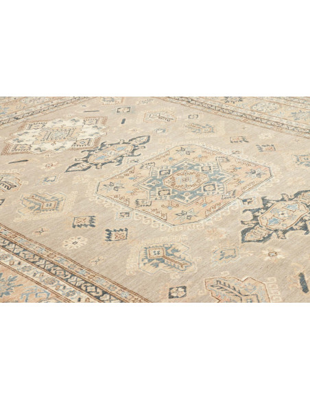 Tappeto Kazak Fine Pakistan 250x301 Beige Grigi