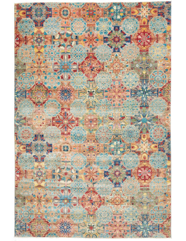 Rug Shahi Fine Pakistan 199x295 Blue Orange Red
