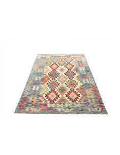 Tappeto Kilim Afghanistan beige azzurro 125x191 2