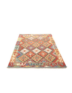Tappeto Kilim Afghanistan marrone giallo 130x173 2