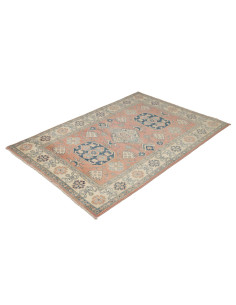 Rug Kazak Afghanistan 121x179 Salmon Pink Navy 2